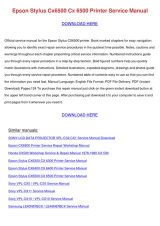 Epson projector service manual pdf